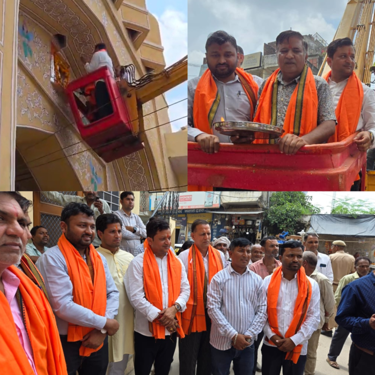 मालपुरा गेट पर सांगानेर बाजार के व्यापारियों द्वारा मनाया गया भव्य गणेश चतुर्थी उत्सव