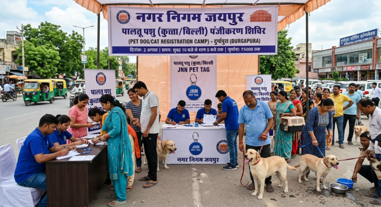 जयपुर में पालतू डॉग-कैट का रजिस्ट्रेशन अनिवार्य: 2 अगस्त को विशेष कैंप, न कराने पर होगी जब्ती और ₹5,000 जुर्माना