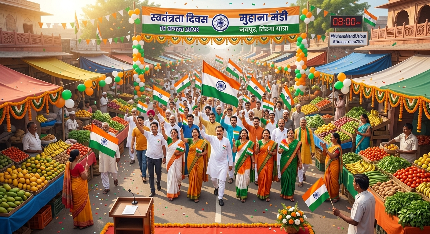 स्वतंत्रता दिवस पर मुहाना मंडी में निकलेगी भव्य तिरंगा रैली: 15 अगस्त को सभी यूनियनों के अध्यक्ष और पदाधिकारी रहेंगे मौजूद