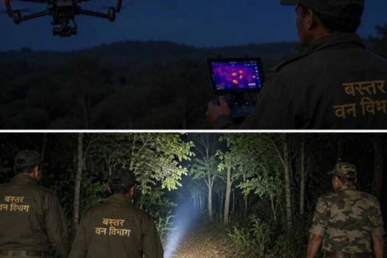 CG: बस्तर के घने जंगलों में थर्मल ड्रोन की एंट्री, रात में भी होगी सख्त निगरानी