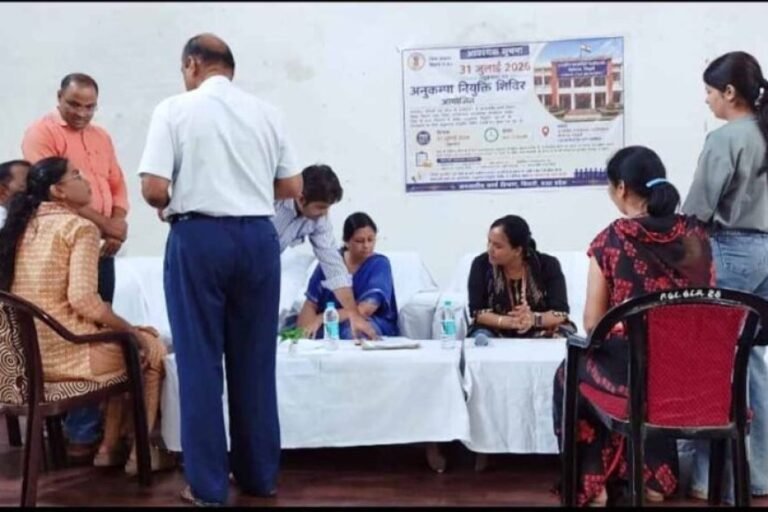 कलेक्टर नेहा मीना की पहल से लगा वृहद अनुकंपा नियुक्ति शिविर