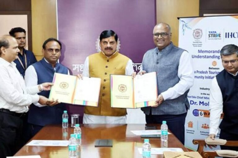 मुख्यमंत्री डॉ. यादव की गरिमामयी उपस्थिति में मध्यप्रदेश पर्यटन बोर्ड और टाटा स्ट्राइव के मध्य हुआ एमओयू
