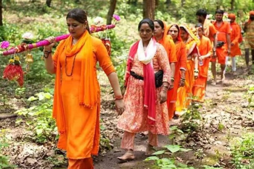 विधायक भावना बोहरा के नेतृत्व में अमरकंटक से नर्मदा जल लेकर निकली कांवड़ यात्रा
